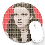 Over the Rainbow - Red Round Mousepads Front