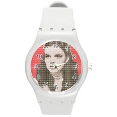 Over The Rainbow - Red Round Plastic Sport Watch (m) by cocksoupart