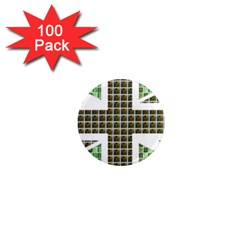 Green Flag 1  Mini Magnets (100 Pack)  by cocksoupart