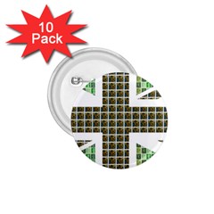 Green Flag 1 75  Buttons (10 Pack) by cocksoupart