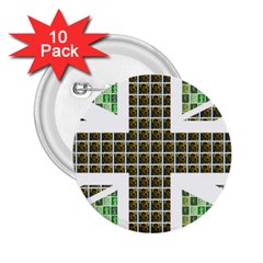 Green Flag 2 25  Buttons (10 Pack)  by cocksoupart