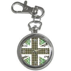 Green Flag Key Chain Watches by cocksoupart