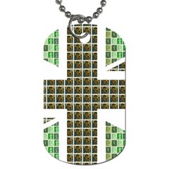 Green Flag Dog Tag (one Side) by cocksoupart