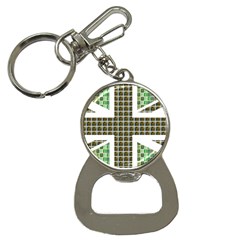 Green Flag Bottle Opener Key Chains by cocksoupart