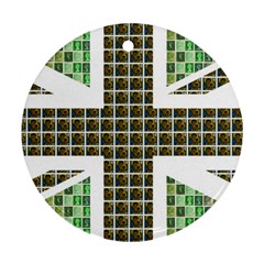 Green Flag Round Ornament (two Sides) 