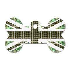 Green Flag Dog Tag Bone (one Side) by cocksoupart