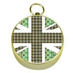 Green Flag Gold Compasses