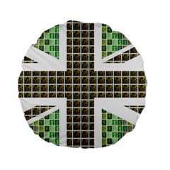 Green Flag Standard 15  Premium Flano Round Cushions