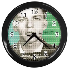 Sinatra Mug Shot Wall Clocks (black) by cocksoupart