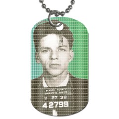 Sinatra Mug Shot Dog Tag (one Side) by cocksoupart