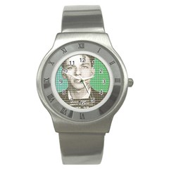 Sinatra Mug Shot Stainless Steel Watch by cocksoupart