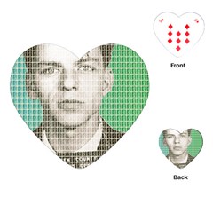 Sinatra Mug Shot Playing Cards (heart) 