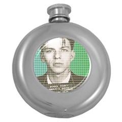 Sinatra Mug Shot Round Hip Flask (5 Oz) by cocksoupart