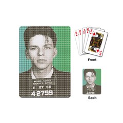 Sinatra Mug Shot Playing Cards (mini)  by cocksoupart