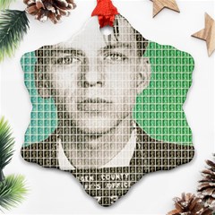 Sinatra Mug Shot Ornament (snowflake) 