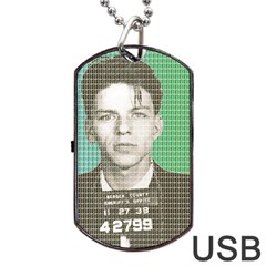 Sinatra Mug Shot Dog Tag Usb Flash (one Side)