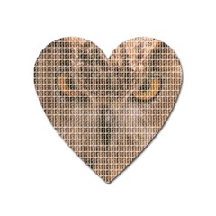 Owl Heart Magnet