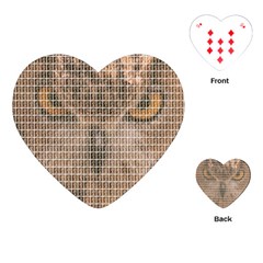 Owl Playing Cards (heart) 