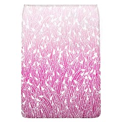 Pink Ombre Feather Pattern, White, Removable Flap Cover (l) by Zandiepants