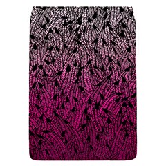 Pink Ombre Feather Pattern, Black, Removable Flap Cover (s) by Zandiepants