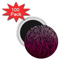 Pink Ombre Feather Pattern, Black, 1 75  Magnet (100 Pack)  by Zandiepants