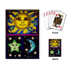 Celestial Skies Playing Cards Single Design by dawnsiegler