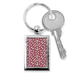 Boho Check Key Chains (rectangle)  by dflcprints