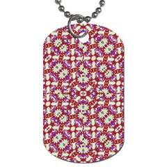 Boho Check Dog Tag (two Sides) by dflcprints