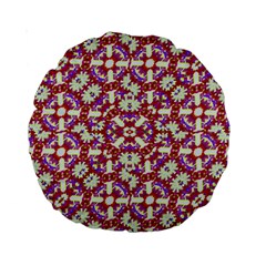 Boho Check Standard 15  Premium Round Cushions by dflcprints