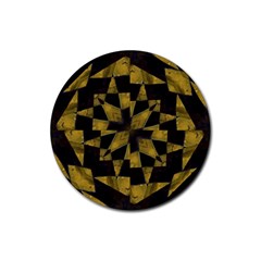 Bold Geometric Rubber Coaster (round)  by dflcprints