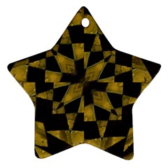 Bold Geometric Star Ornament (two Sides) 