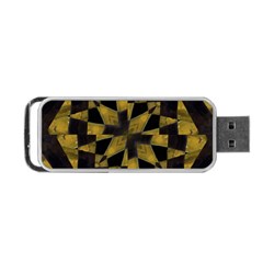 Bold Geometric Portable Usb Flash (one Side)