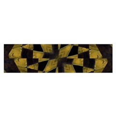 Bold Geometric Satin Scarf (oblong)