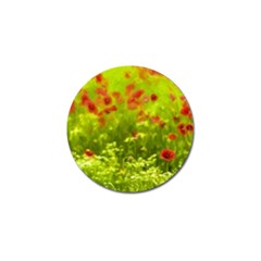 Poppy I Golf Ball Marker (4 Pack) by colorfulartwork