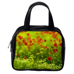 Poppy I Classic Handbags (one Side) by colorfulartwork