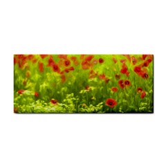 Poppy I Hand Towel by colorfulartwork