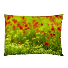 Poppy I Pillow Case by colorfulartwork