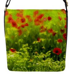 Poppy I Flap Messenger Bag (s) by colorfulartwork