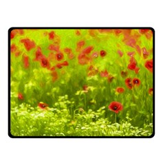 Poppy I Double Sided Fleece Blanket (small) 