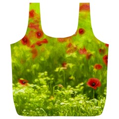 Poppy I Full Print Recycle Bags (l)  by colorfulartwork