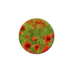 Poppy Ii - Wonderful Summer Feelings Golf Ball Marker (4 Pack) by colorfulartwork