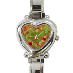 Poppy Ii - Wonderful Summer Feelings Heart Italian Charm Watch by colorfulartwork