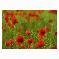 Poppy Ii - Wonderful Summer Feelings Large Glasses Cloth by colorfulartwork