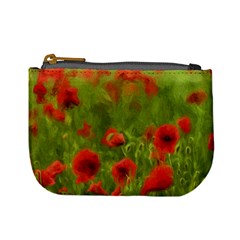 Poppy Ii - Wonderful Summer Feelings Mini Coin Purses by colorfulartwork