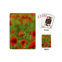 Poppy Ii - Wonderful Summer Feelings Playing Cards (mini)  by colorfulartwork