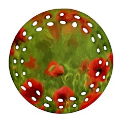 Poppy Ii - Wonderful Summer Feelings Ornament (round Filigree) 