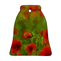 Poppy Ii - Wonderful Summer Feelings Ornament (bell)  by colorfulartwork