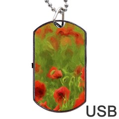 Poppy Ii - Wonderful Summer Feelings Dog Tag Usb Flash (one Side)