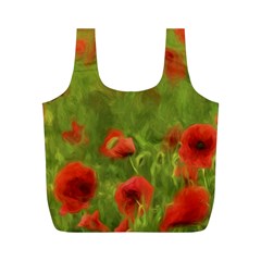 Poppy Ii - Wonderful Summer Feelings Full Print Recycle Bags (m)  by colorfulartwork