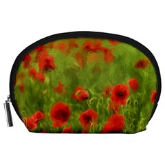 Poppy Ii - Wonderful Summer Feelings Accessory Pouches (large)  by colorfulartwork